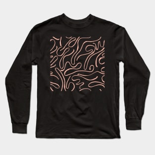 Abstract Lines And Soft Colors Long Sleeve T-Shirt